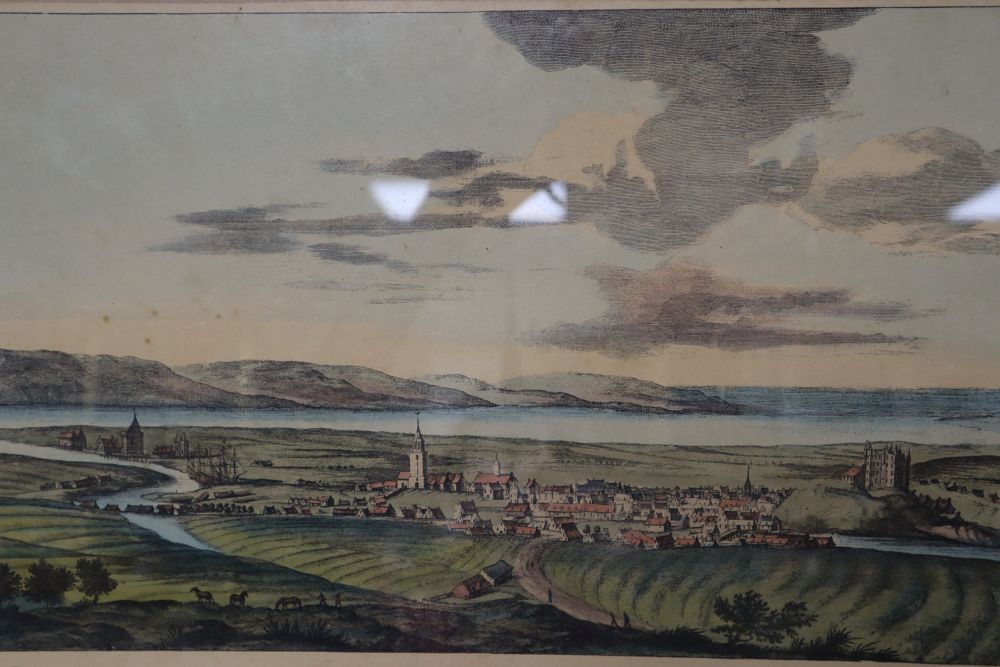 A pair of coloured engravings, Views of Innerness and Ross, 27 x 43cm